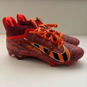 Nike Alpha Menace 4 Elite NRG football cleats red orange FQ4046-600 Mens sz 10.5